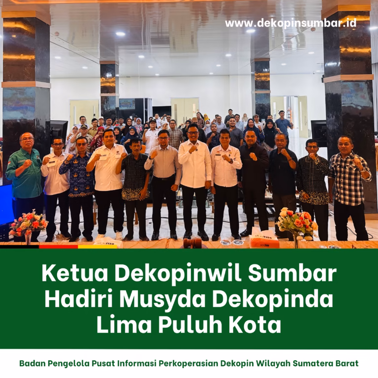 Ketua Dekopinwil Sumbar Hadiri Musyda Dekopinda Limapuluh Kota, Perkuat Konsolidasi Gerakan Koperasi