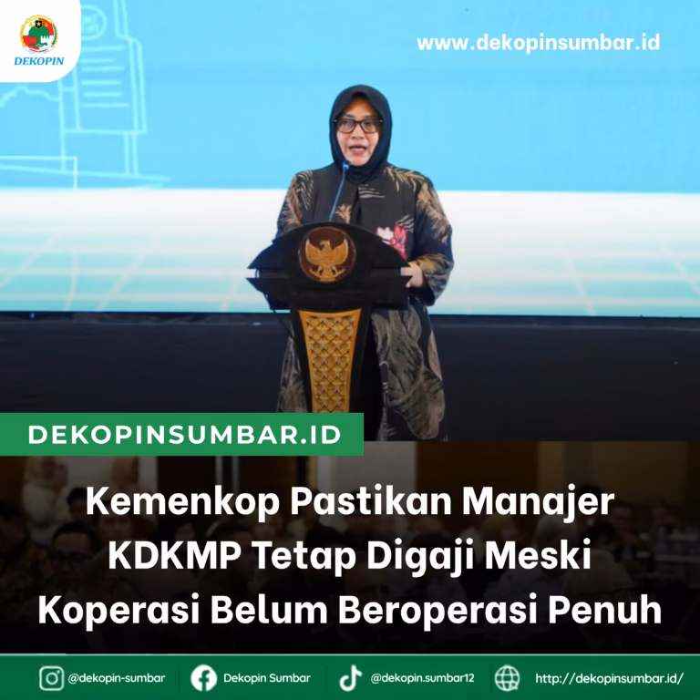Kemenkop Pastikan Manajer KDKMP Tetap Digaji Meski Koperasi Belum Beroperasi Penuh
