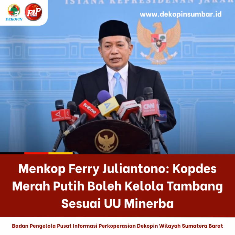Menkop Ferry Juliantono: Kopdes Merah Putih Boleh Kelola Tambang Sesuai UU Minerba