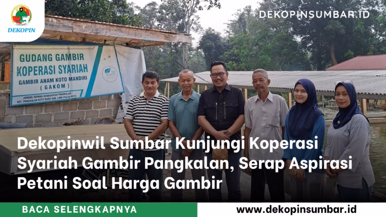 Dekopinwil Sumbar Kunjungi Koperasi Gambir Pangkalan Limapuluh Kota, Serap Aspirasi Petani Soal Harga Gambir